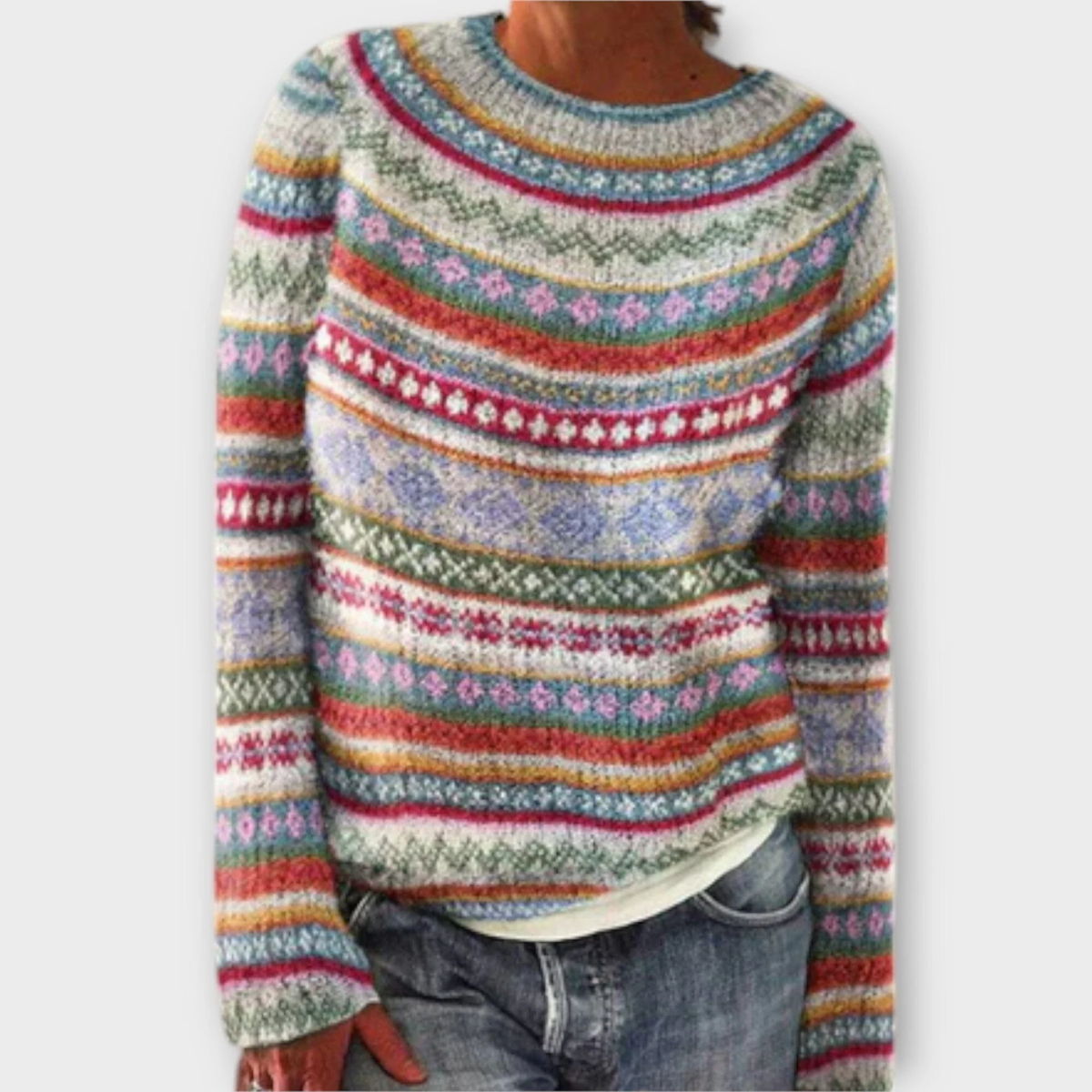 Suéter de Punto Vintage para Mujer