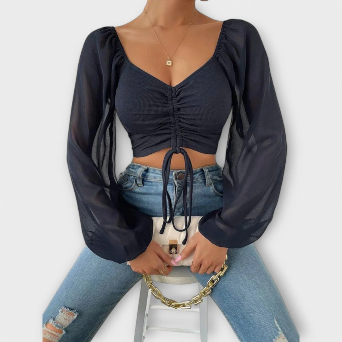 Jacqueline - Blusa Versátil para la Noche
