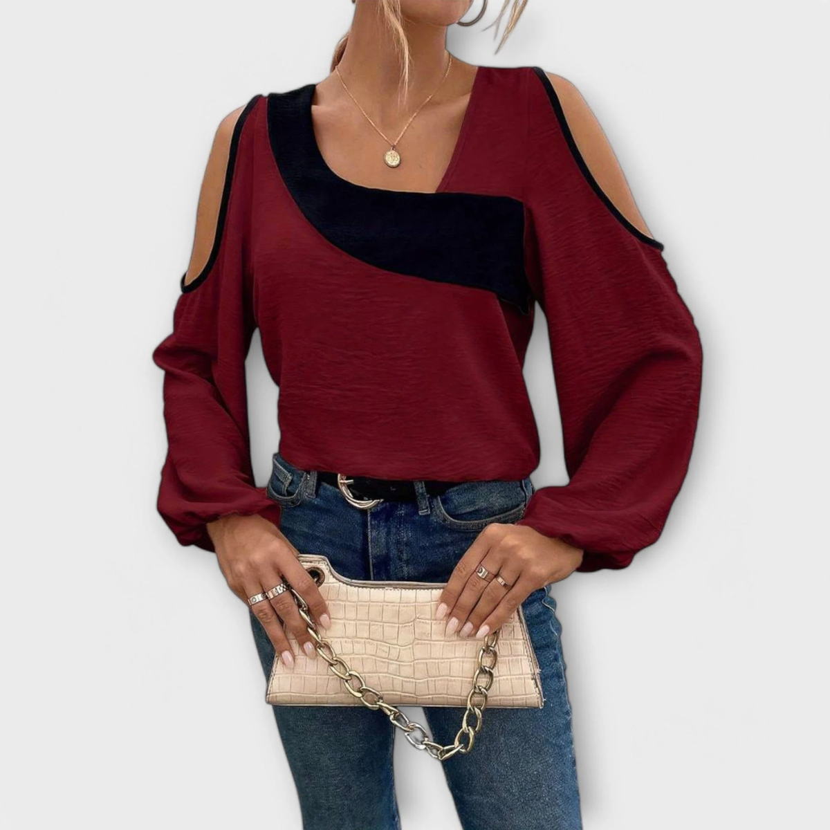 Blusa Moderna con Estampado de Leopardo
