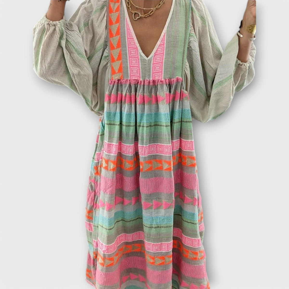 Hermine – Vestido vibrante y suelto