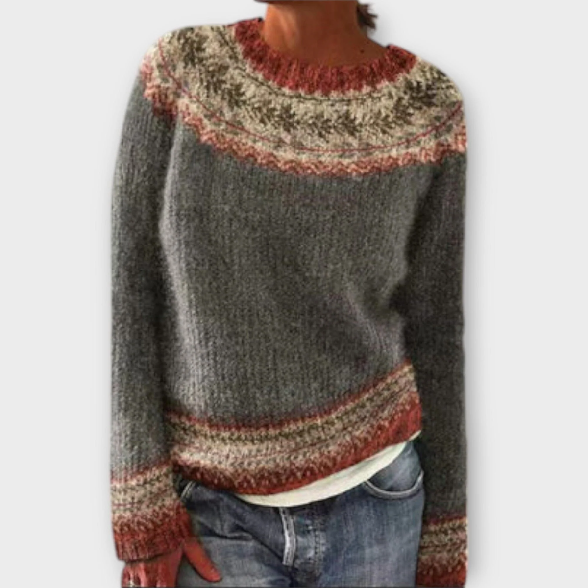 Suéter de Punto Vintage para Mujer