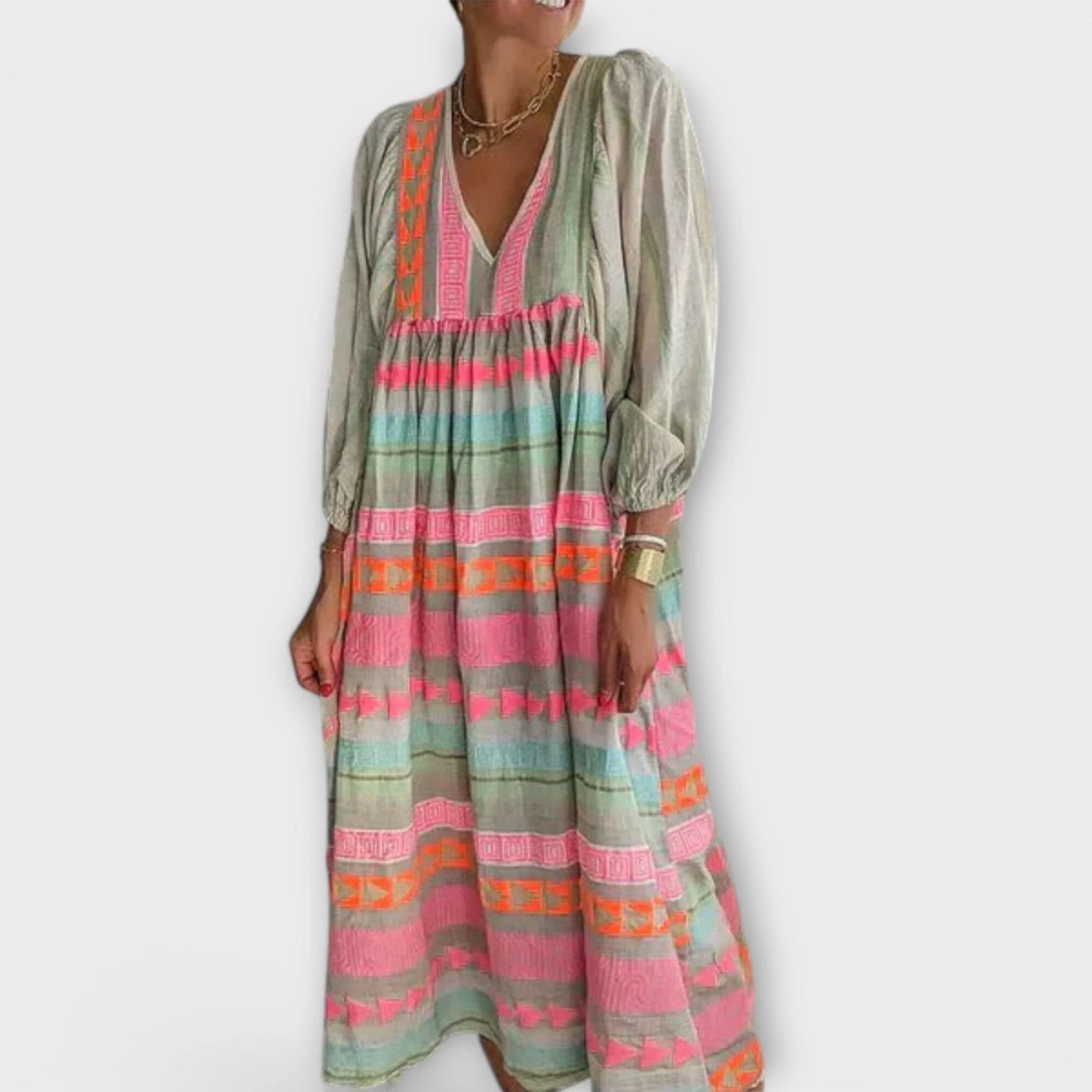 Hermine – Vestido vibrante y suelto