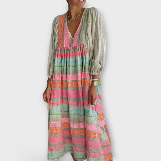 Hermine – Vestido vibrante y suelto