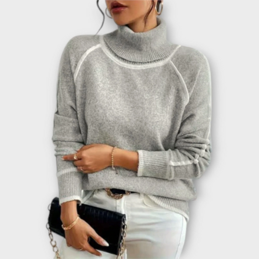 Aurora - Suéter Casual con Cuello Alto