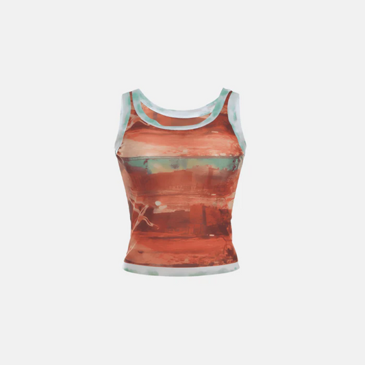 Camiseta sin mangas Atardecer