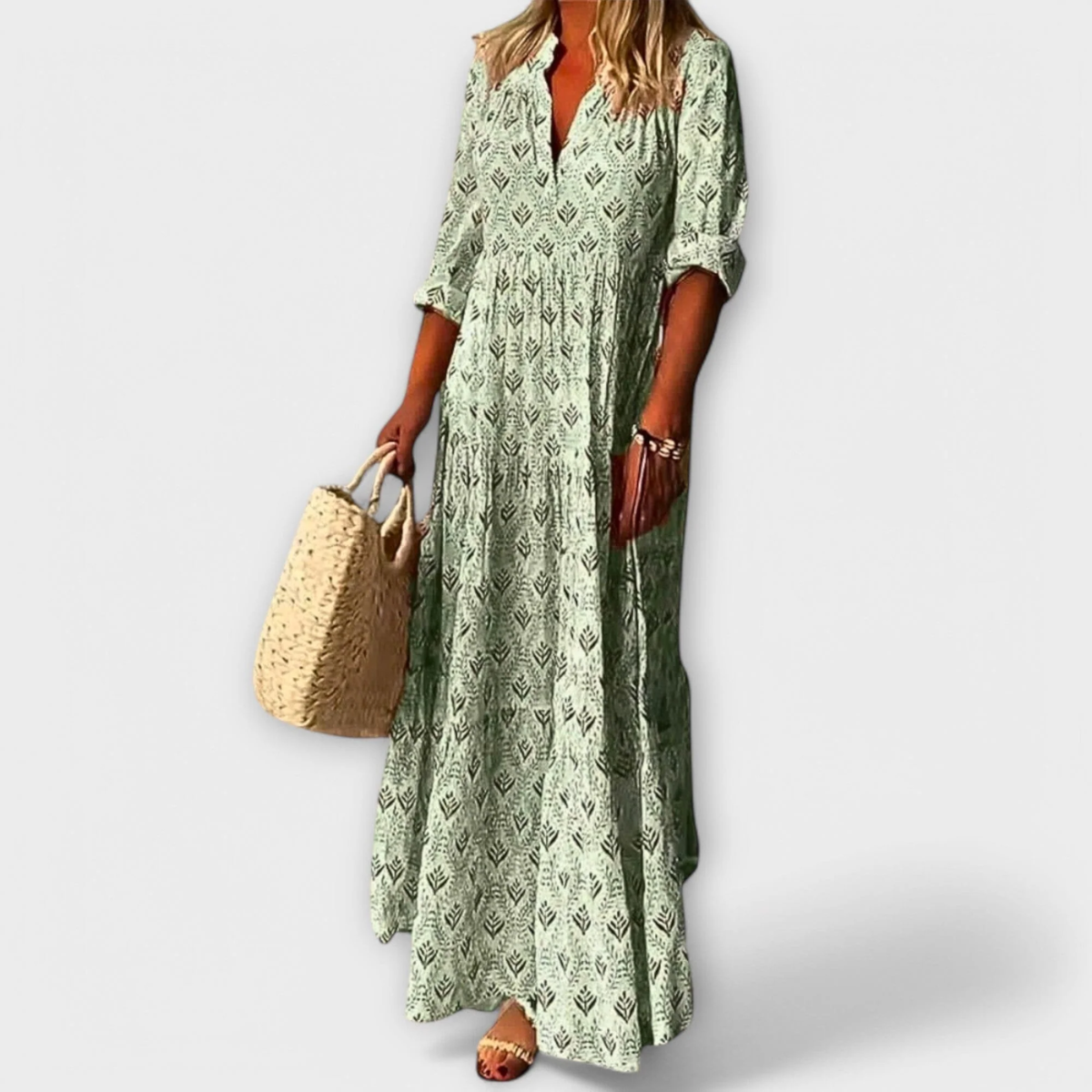 Sera – Elegante y cómoda vestido largo de primavera