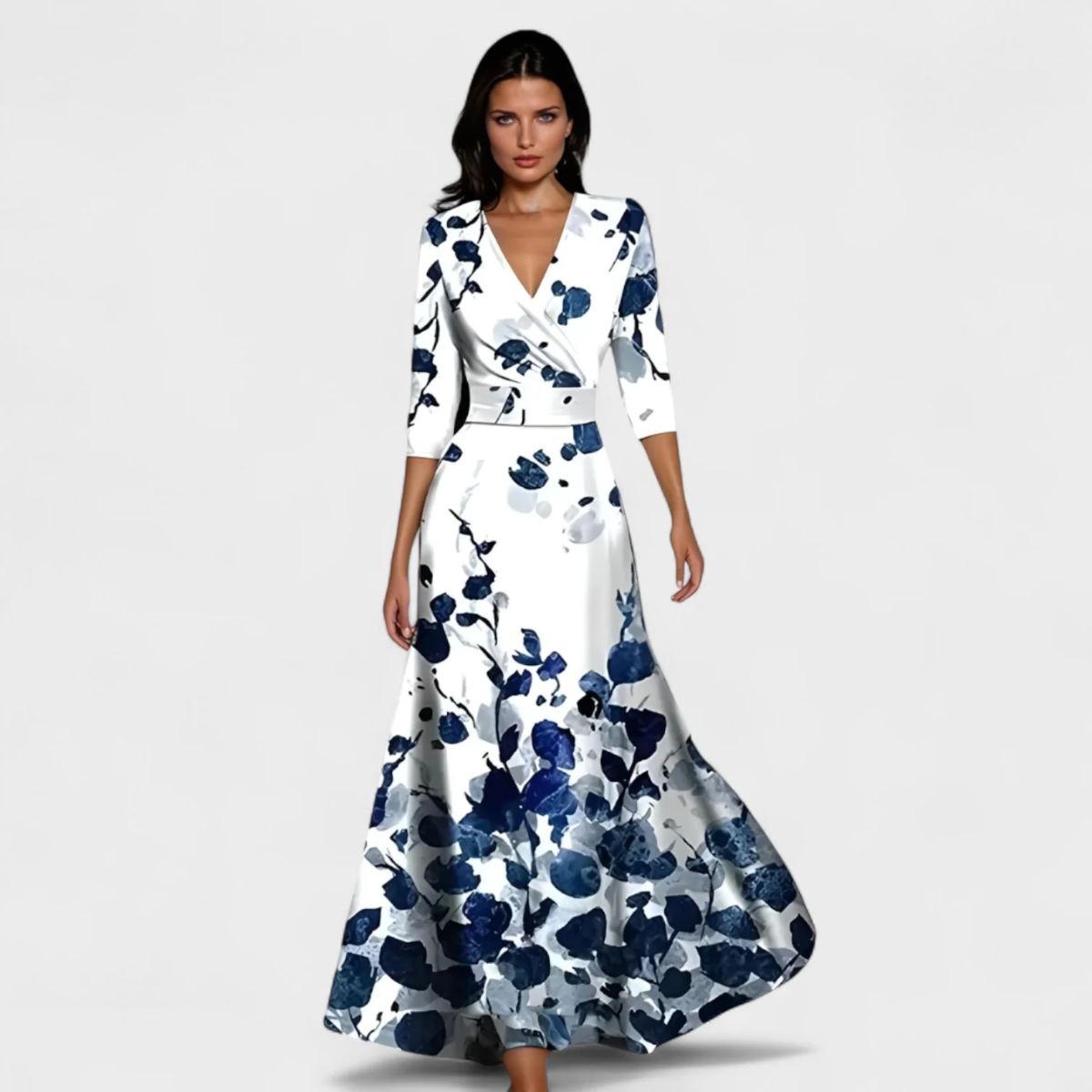 Lucía – El vestido floral que enmarca tu silueta con elegancia