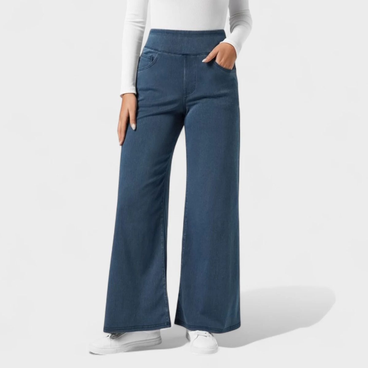 Clara – Pantalón Vaquero de Corte Ancho