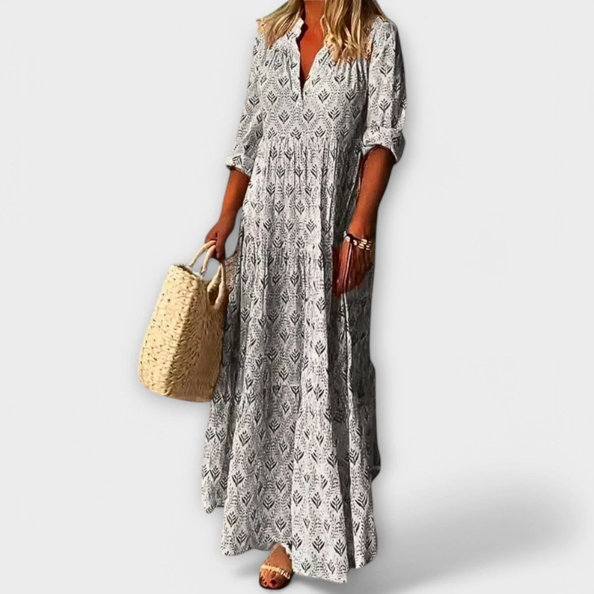 Sera – Elegante y cómoda vestido largo de primavera
