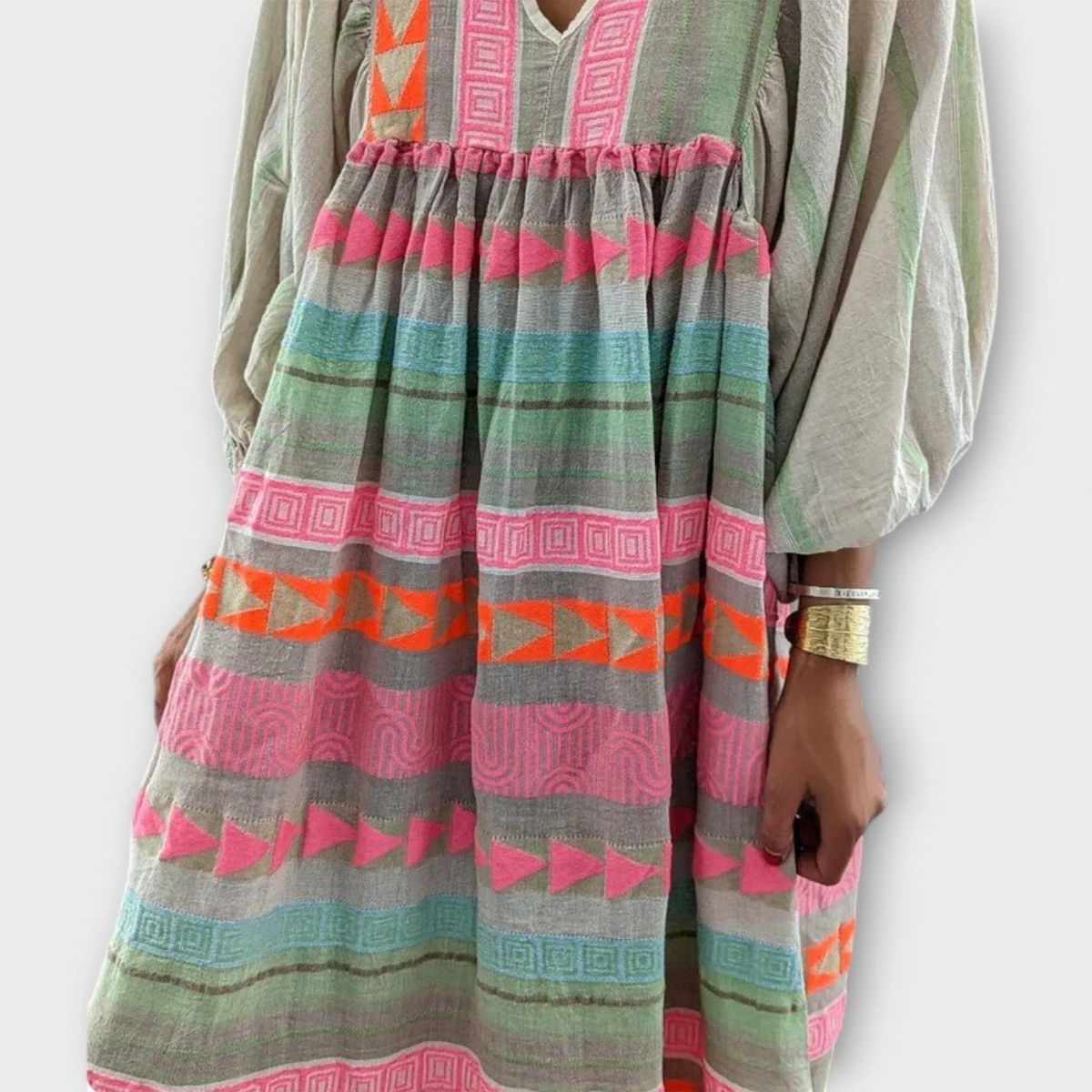 Hermine – Vestido vibrante y suelto