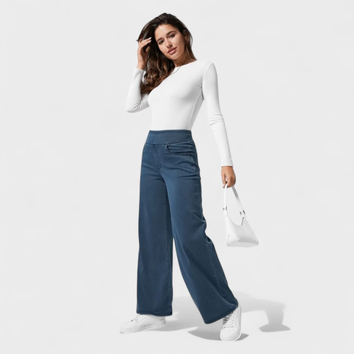 Clara – Pantalón Vaquero de Corte Ancho